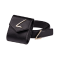 Women's Real Leather Belt with Pouch Black